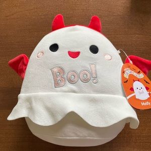 Squishmallow  Mellfy  the ghost Devil 8 inches tall, new with tags